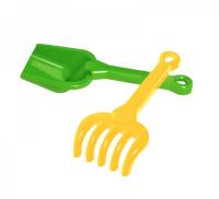 Набір Лопатка та граблі (зелений) Технок 1363