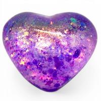Антистрес жуйка-тягучка Сердечко 5 см, фіолетовий MIC KA-23-1967