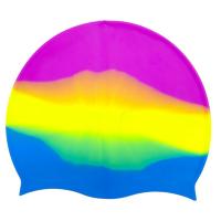 Шапочка для плавання силіконова, у пакеті (РОЖЕВО-РАЙДУЖНА) MIC G26497