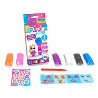 Набір тіста для ліплення з блискітками, 6 кольорів Окто 41198