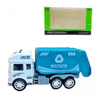 Машинка з металевою кабіною АВТОПРОМ. СМІТТЄВОЗ (БІРЮЗОВИЙ) Автопром AP7470