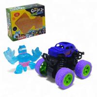 Антистрес тягнучка Goo Jit Zu mini герой + машинка фіолетова MIC C13605