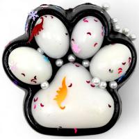 Лапка-антистрес (11 см) таба, чорно-біла MIC 712299-1