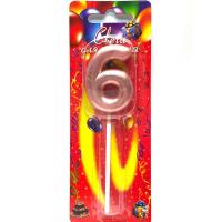 Свічка декоративна Цифра 6 MiC 151400000000248