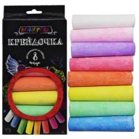 Крейда кольорова Крейдочка, великі, 8 кольорів Dankotoys КRD-02-02U