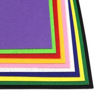 Фетрові листи для рукоділля на клейовій основі HQK170-MIX 1,2 мм, A4