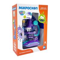 Дитячий мікроскоп SK 0006(Violet) світло, 19,5 см, 2 пробірки, скло