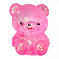 Антистрес жуйка-тягучка Ведмедик 7,5 см (рожевий) MIC MS24-3-377