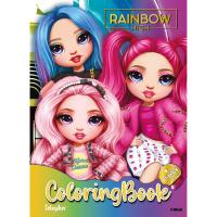 Книжка-розмальовка зі стікерами The creative Rainbow Ідейка LCB12