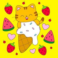 Дитячий набір для розпису Морозиво, 25х25 см Riviera Blanca КА-159