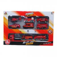 Набір металевих машинок Model car: Пожежні DESONG DS047