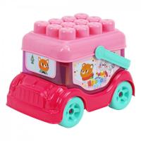 Іграшка Автобус-конструктор, рожевий Технок 0396