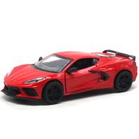 Машинка металева Chevrolet Corvette 2021, червоний Kinsmart KT5457W