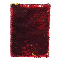 Блокнот Паєтки 60 аркушів, А6 (червоний) MIC 241