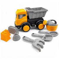 Пісочний набір з машинкою - лійка, граблі, сито, 3 формочки MIC 913-314