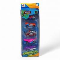 Набір металевих машинок Monsters (5 машинок), вид 1 DESONG DS2321