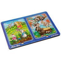 Пазли в рамці Зайчики та єнотики Ubee ПСД182