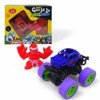 Антистрес тягнучка Goo Jit Zu mini герой + машинка (червоний) MIC C13605