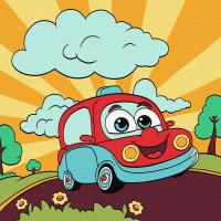 Набір 7+ для розпису по номерах. Захоплююча подорож 25х25см Ідейка KHO6106