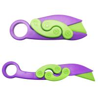 Пластиковий ножик-антистрес, бузково-зелений MIC 6682