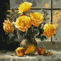 Картина за номерами "Пелюсткова ніжність" ©art_selena_ua KHO3347, 40х40 см