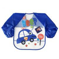 Слинявчик з рукавами, синій Mega Zayka №0610