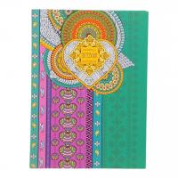 Блокнот з білими аркушами Орнамент. Бірюзовий, 80 аркушів Fresh 1796-1799