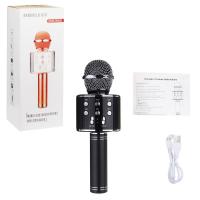 Бездротовий (bluetooth) мікрофон караоке, чорний MIC С48340