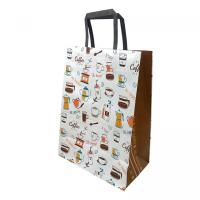 Пакет паперовий з ручками Крафт білий 25х15х34,5 см. Bourgeois 253415-37