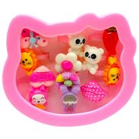 Кільце пластикове дитяче 12шт .у подарунковій кор. (КОТИК) MIC 475ЛК (43352)