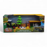 Ферма Harvest Period з інерційним трактором, світло і звук, 7 елементів, 2 фігурки тварин, фігурка фермера Huanzhi Toys 550-3K