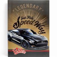 Блокнот у твердій обкладинці (80 арк; формат 17,5х24 см) клітинка, машина Аркуш 1В526,1В527, 1В528, 1В529