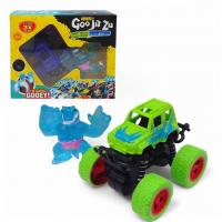 Антистрес тягнучка Goo Jit Zu mini герой + машинка (блакитний) MIC C13605