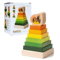 Пірамідка деревʼяна Курка Cubika 15276