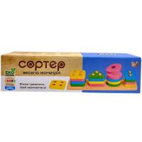 Дерев’яний геометричний сортер WToys, в коробці Wtoys 55722