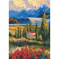 Картина по номерах Далекі гори 28х40 см Riviera Blanca RB-0688