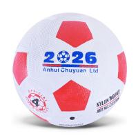 Мʼяч футбольний, гумовий, розмір 5, червоний MIC FB24360