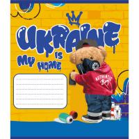 Зошит учнівський "Синьо-жовтий" 024-550160K-1 в клітинку, 24 аркуші