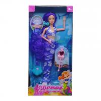 Лялька шарнірна з аксесуарами Русалонька, 30 см (фіолетовий) MIC 5805B