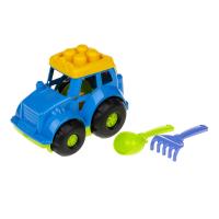 Пісочний набір Трактор "Коник" №1 Colorplast 0206  Синій