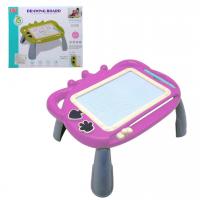 Стіл-дошка для малювання, магнітна, з печатками (фіолетовий) ZHIHUIMENG 1488-1A/1588-1A/1588-1B/1