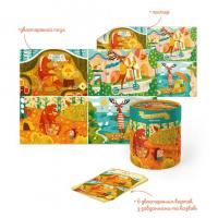 Пазл-гра Як звірі пори року зустрічали, 50 елементів, укр Dodo 200110