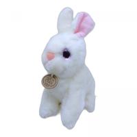 Мʼяка іграшка Зайчик-пухнастик (білий) MIC K15256