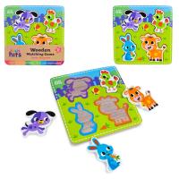 Іграшка деревʼяна Рамка-вкладиші Ферма 15 х 15 см Kids hits KH20/034