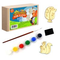 Набір для розпису по дереву Магніти: Лісові мешканці Умняшка РД-006