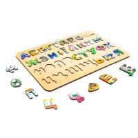 Деревʼяний сортер Абетка з Малюнками (укр) PuzzleOk АртА3-30273