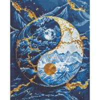 Алмазна мозаїка Інь Янь розмір 40х50 см Origami OD3445