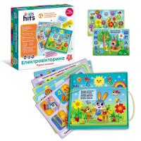 Електровікторина Абетка та перші знання (6 карток,12 завдань), укр Kids hits KH55/001