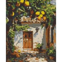 Алмазна мозаїка Лимонний двір 40х50 см Origami OD3487
