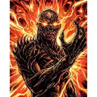 Картина за номерами "Вогняне прокляття" KHO5220, 40х50 см